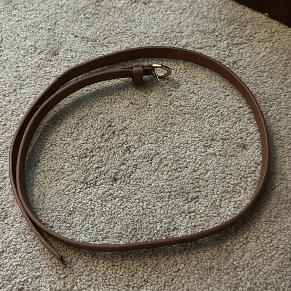 Brown thin belt